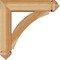 Ekena Millwork Thorton Arts and Crafts Rough Sawn Bracket w/ Offset Brace, Western Red Cedar, 6"W x 22"D x 22"H BKT0604X22X22THR03RWR - alternate 4